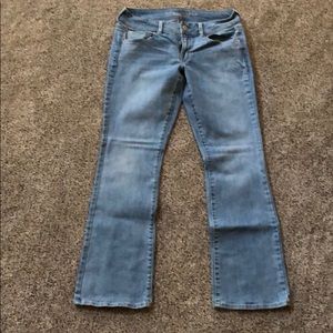 American Eagle women’s Kick Boot stretch jeans.